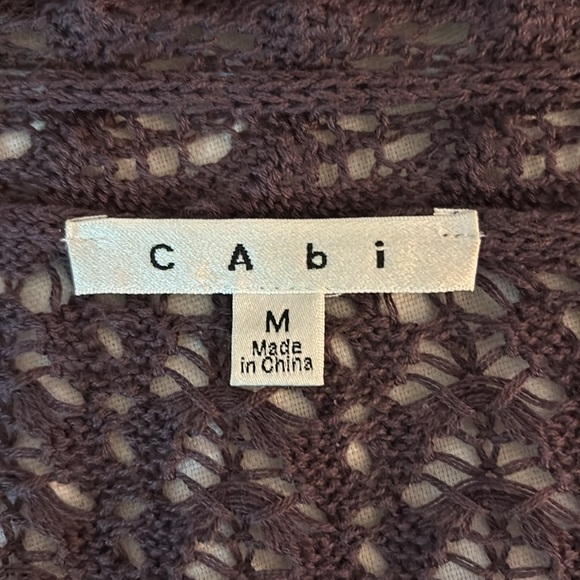 CAbi Crochet Sweater & Tank top set PURPLE M MEDIUM Like New $25 for set - Picture 6 of 9